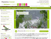 Tablet Screenshot of pepinieres-crosnier.com